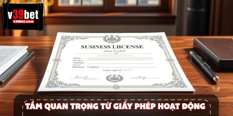 Giấy phép hoạt động là nền tảng xác nhận tính đáng tin cậy.